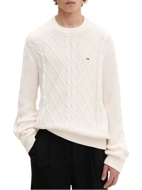 Maglione a trecce in cotone Tommy Jeans | DM0DM23405YBH